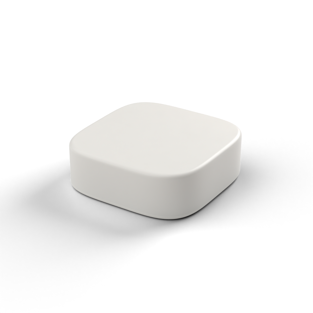 ALIVE Alarm — brikken i hvid, 3/4-vinkel
